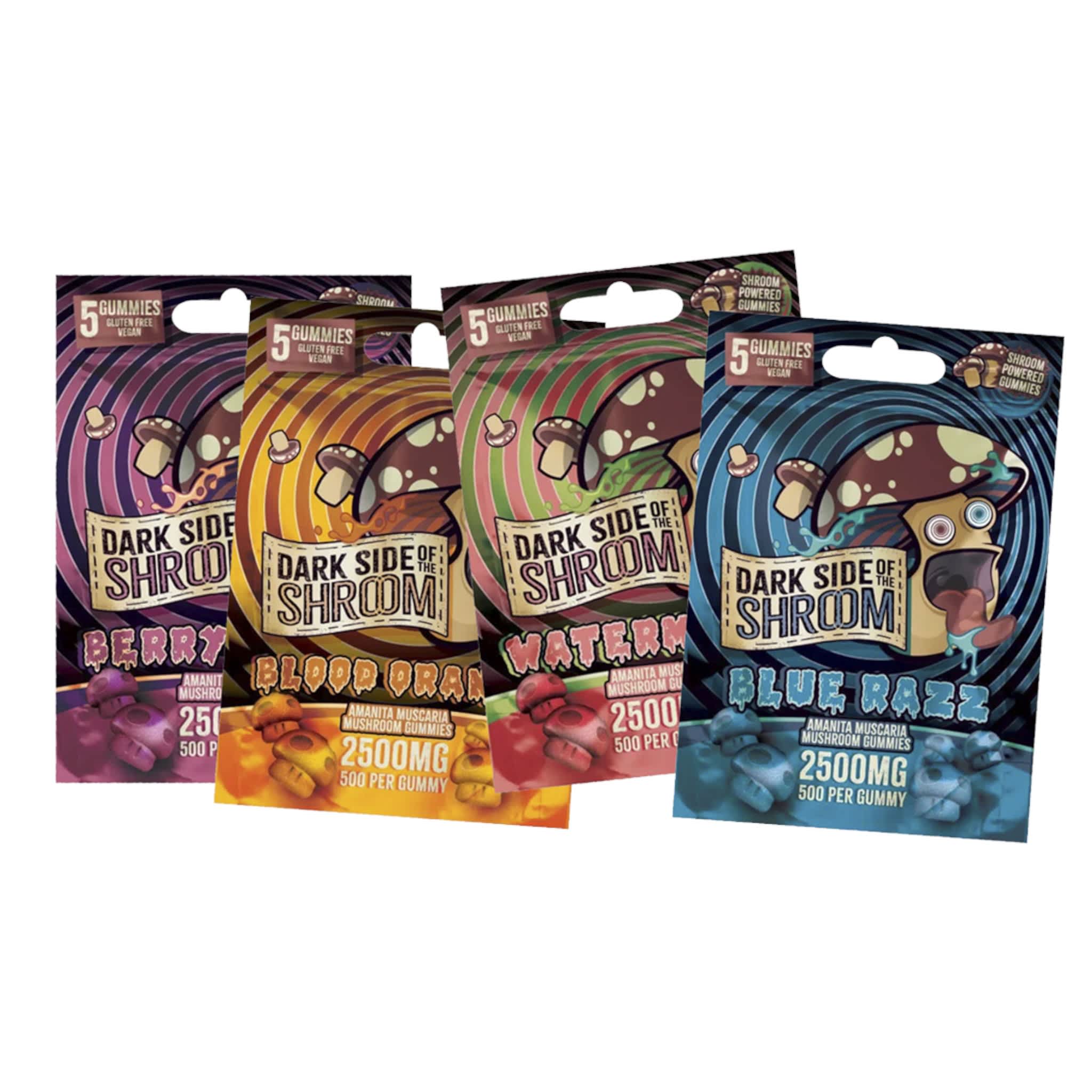 Dark Side Of The Shroom | Amanita Muscaria Gummeis | 2500 MG - 5 Pack