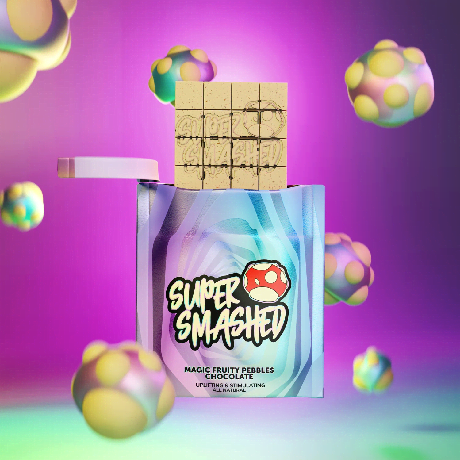 Super Smashed | Magic Chocolate Bar  4 Grams