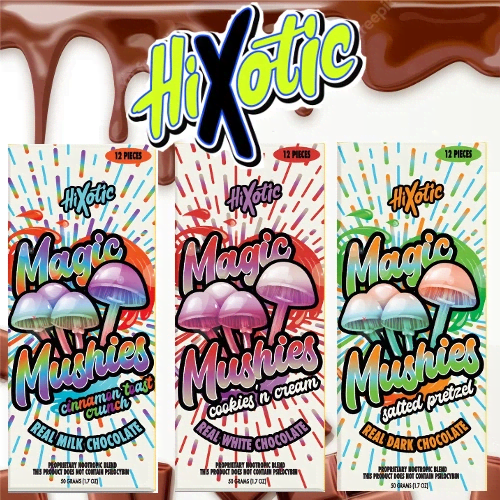 Hixotic | Magic Mushies | Mushroom Chocolate Bar
