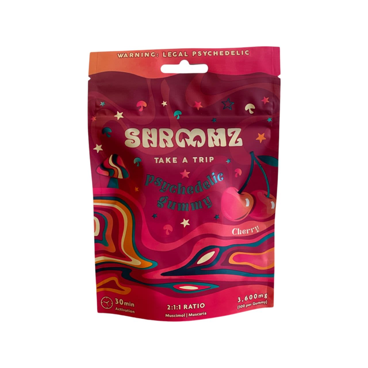 Shroomz | Amanita Muscaria Psychedelic Mushroom Gummies   3600 MG | 12 Pack