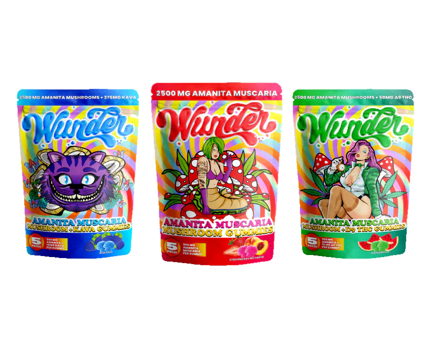 Wunder | Mushroom Gummies  | 2500 MG - 5 Pack